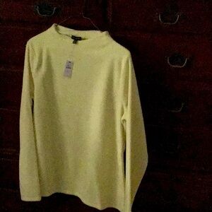 NWT. Sunshine yellow lightweight pullover. From Talbot’s in size small.